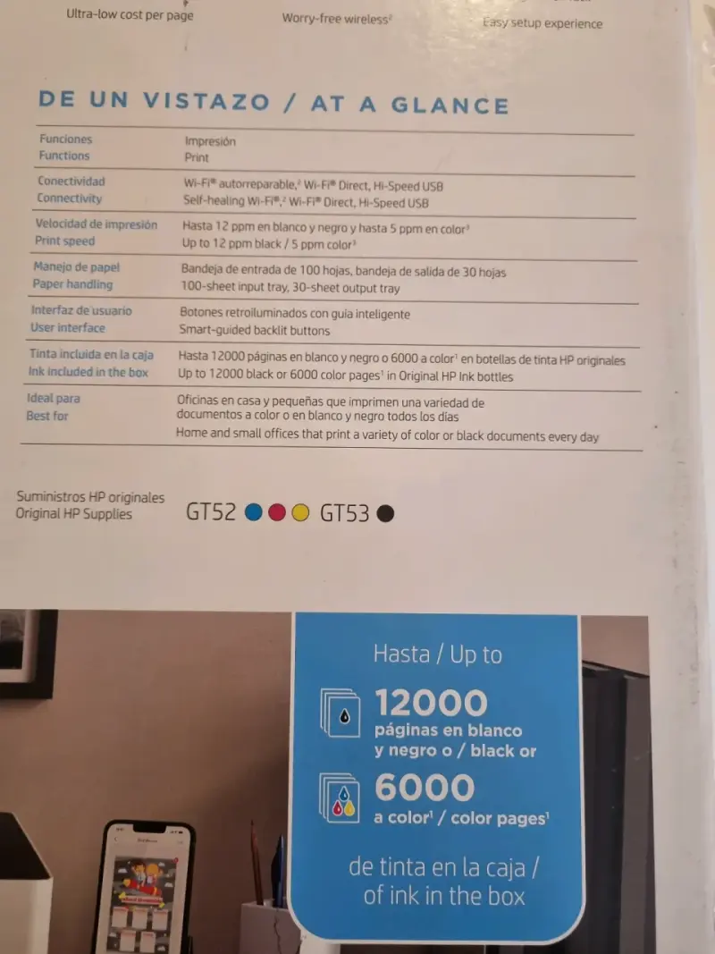 Impresora HP Smart Tank 210 nueva - 3