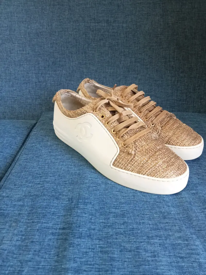 Zapatillas Chanel sneakes de tweed talla 40 origin - 6