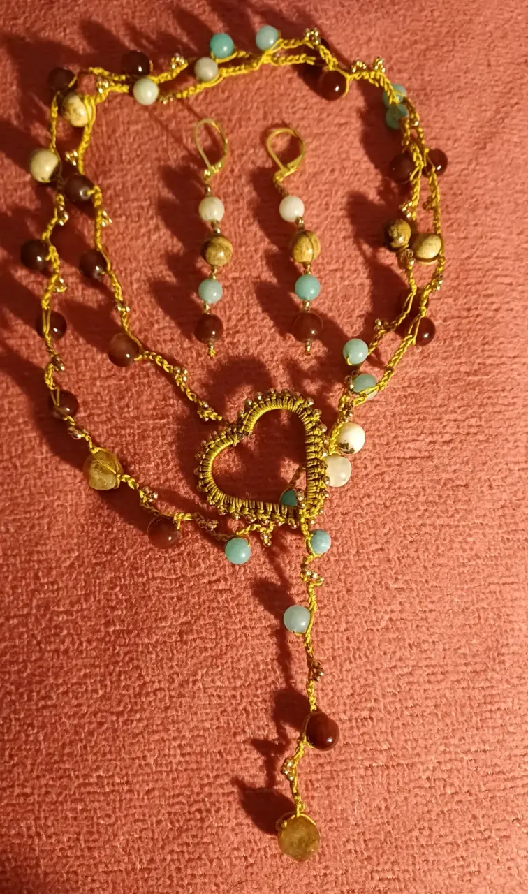 Set collar y aros coloridos - 5