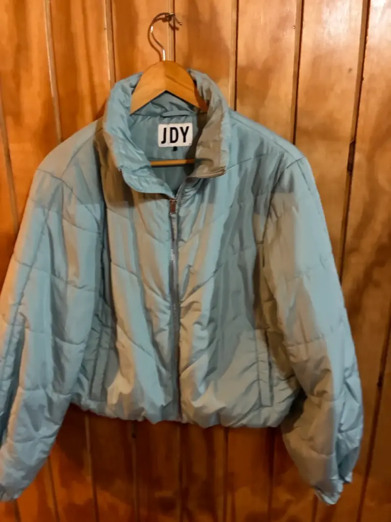 Chaqueta acolchada JDY celeste - 1