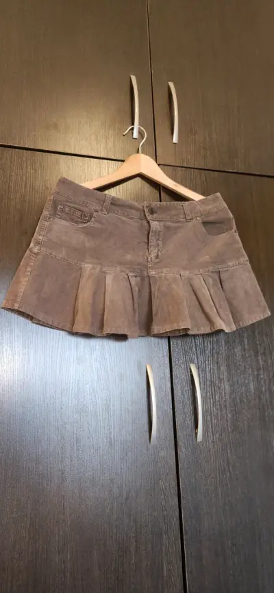 Falda beige de pana Ripley - miniatura 2