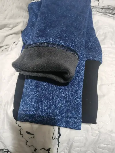 Pantalones ajustados azul marino para mujer - miniatura 2