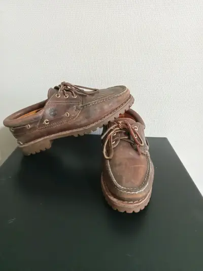 Zapatos náuticos de cuero marrón Timberland - miniatura 1
