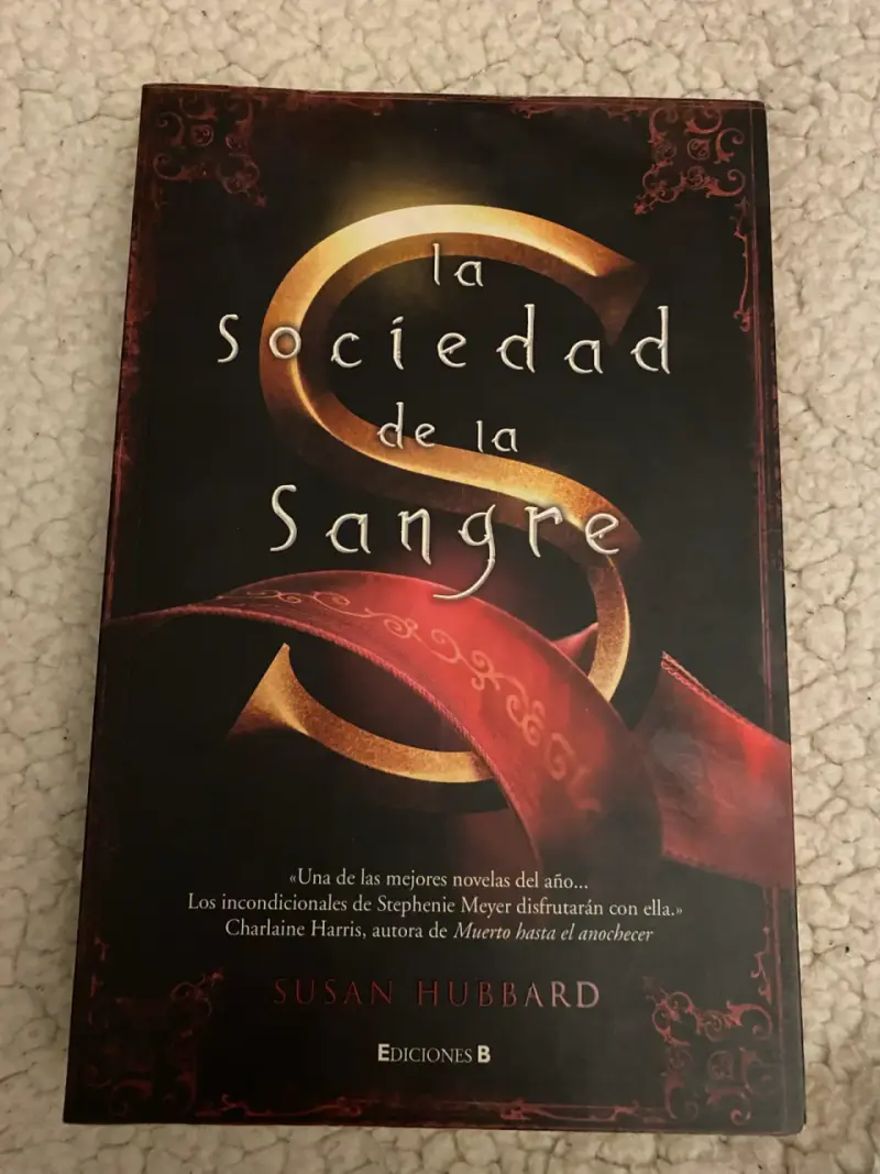 Libro 'La Sociedad de la Sangre' de Susan Hubbard - 1