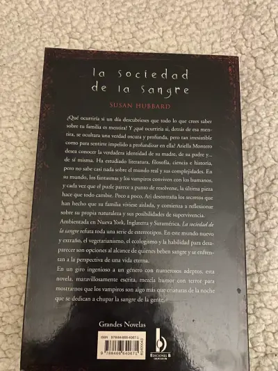 Libro 'La Sociedad de la Sangre' de Susan Hubbard - miniatura 2