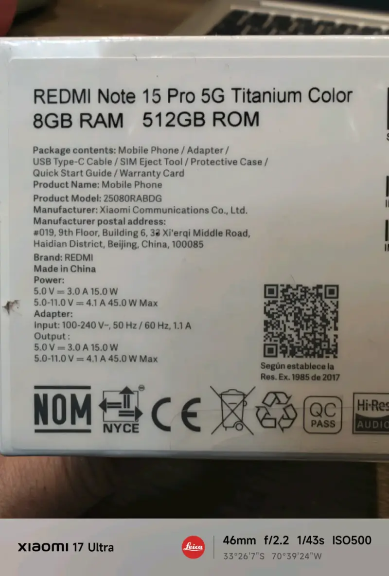 Xiaomi Redmi Note 15 Pro 5G con batería 6580mAh - 4