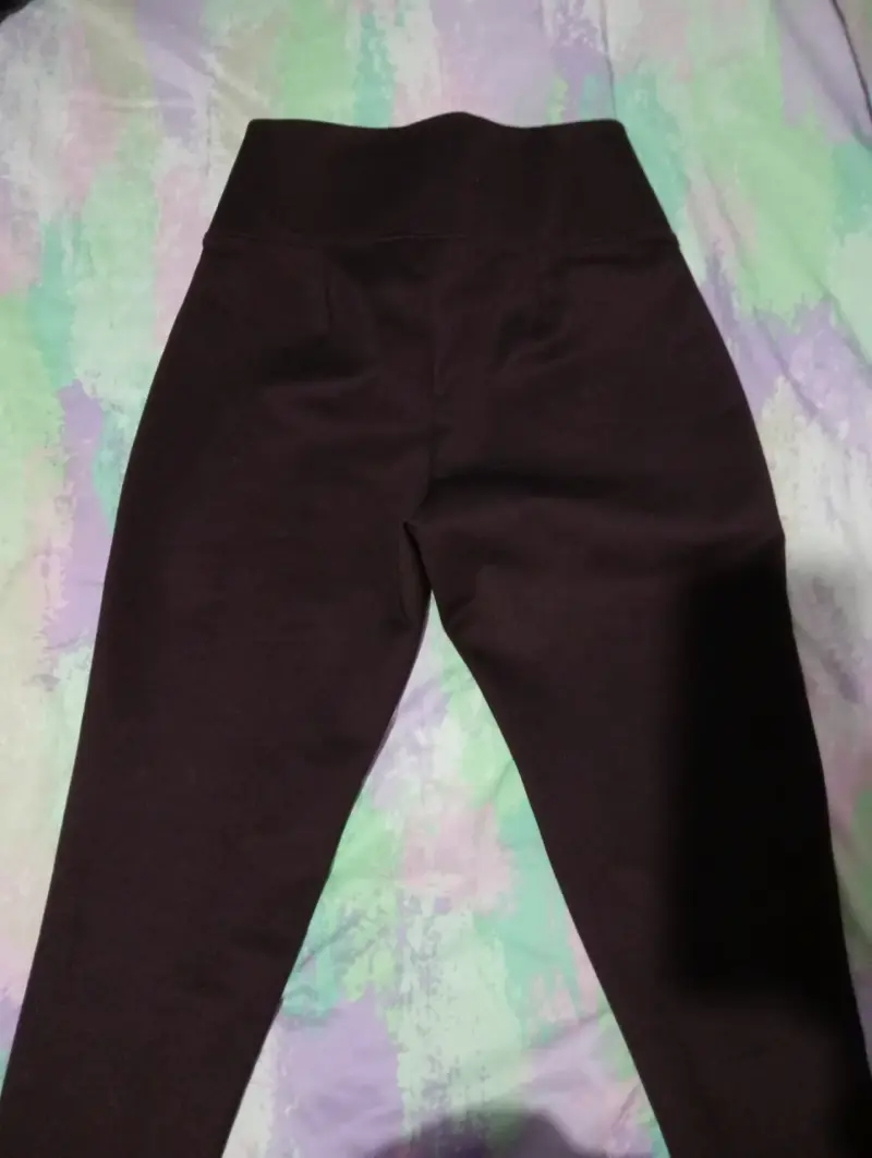 Pantalones color burdeos para mujer formal - 3