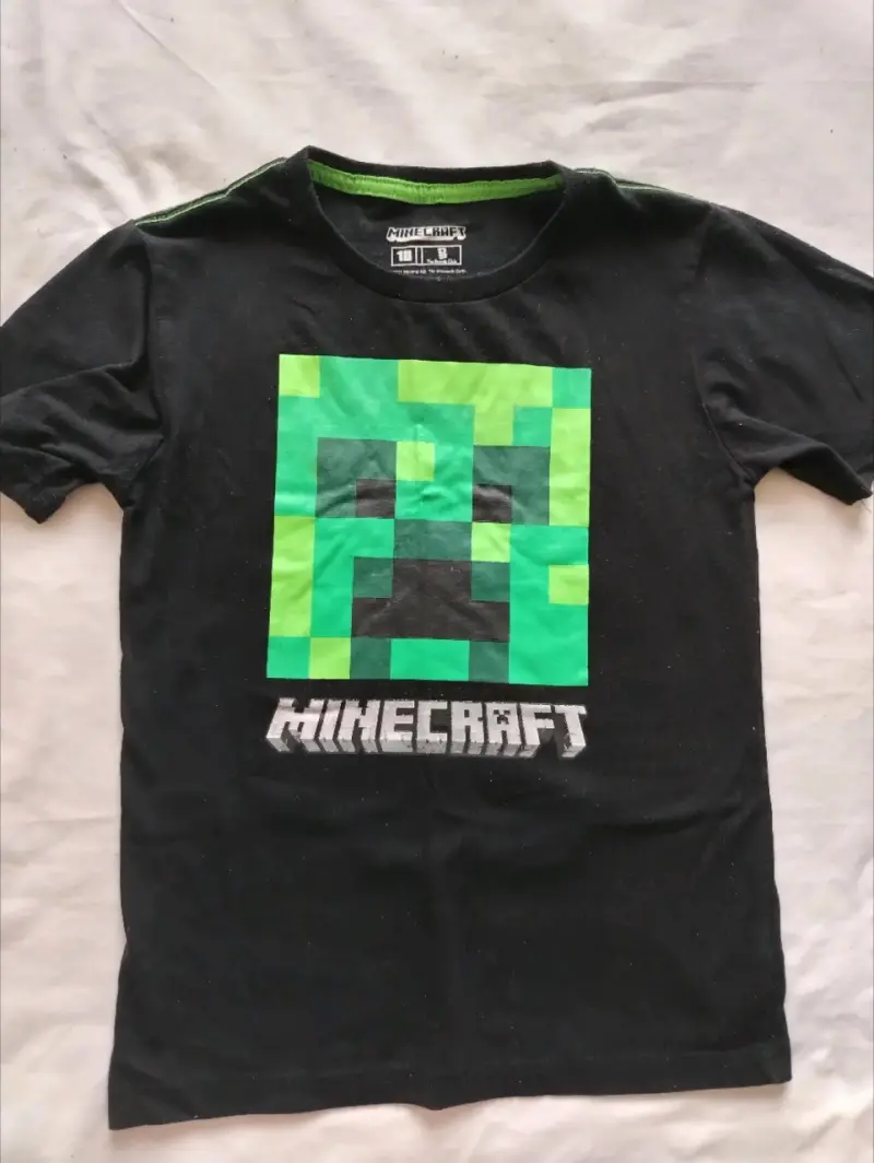 Polera Minecraft Creeper para niños