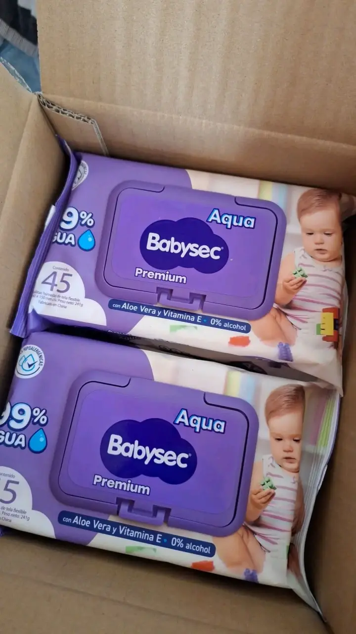 Caja de Toallitas húmedas Babysec Premium Aqua