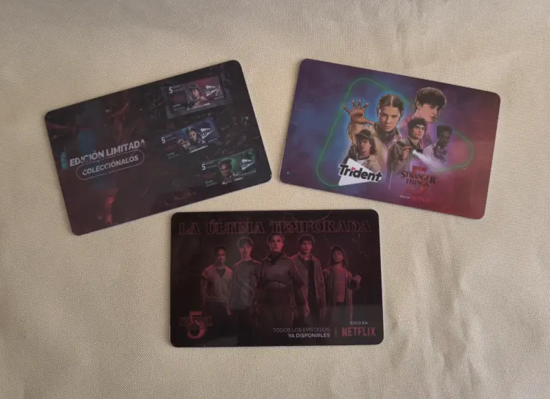 Tarjetas coleccionables Stranger Things edición limitada - 4