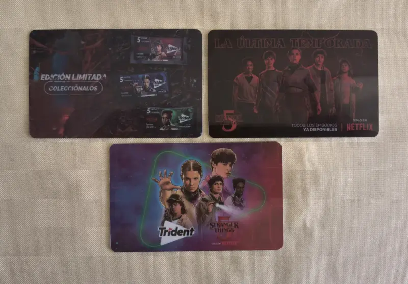 Tarjetas coleccionables Stranger Things edición limitada - 5