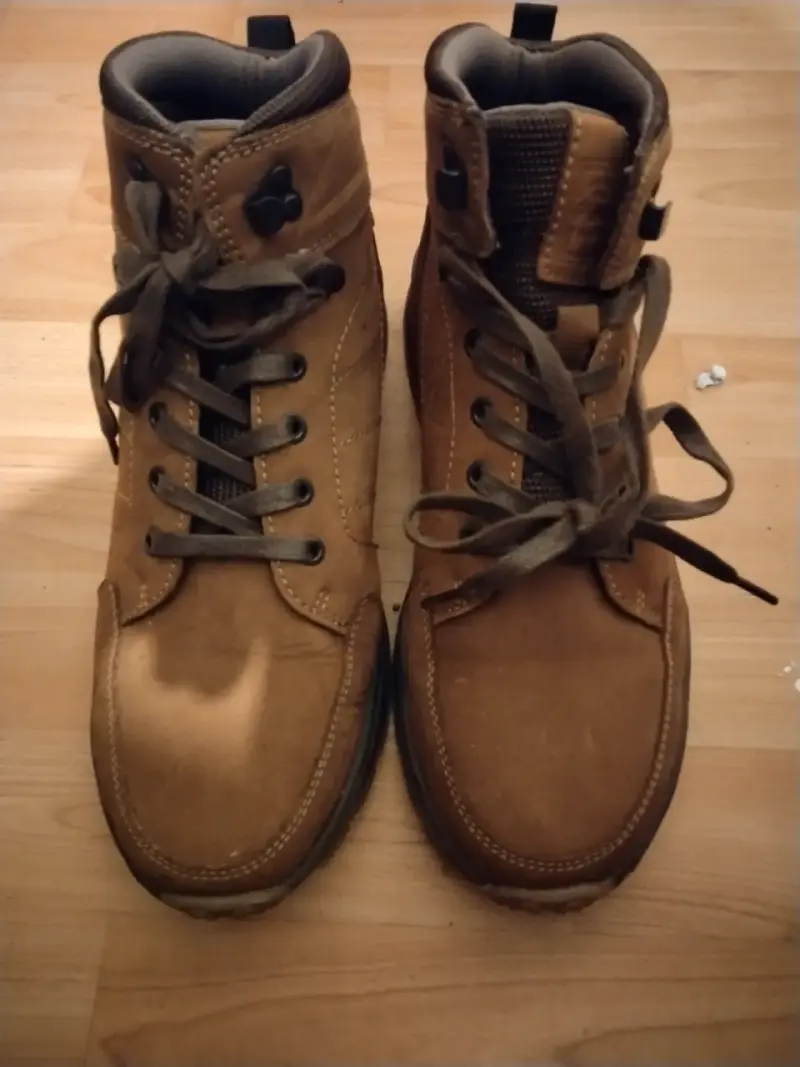 Botas de cuero marrón para hombre - 1