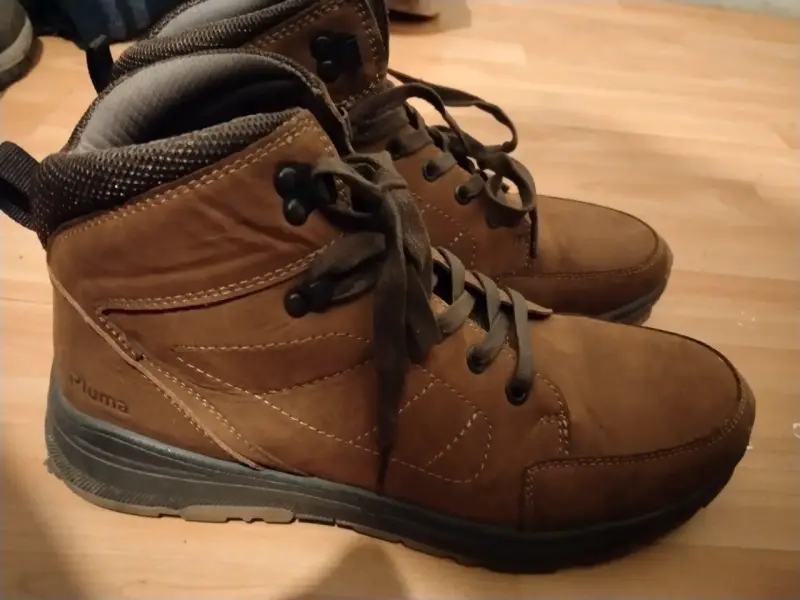 Botas de cuero marrón para hombre - 2