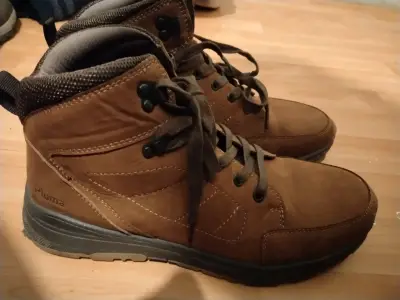 Botas de cuero marrón para hombre - miniatura 2