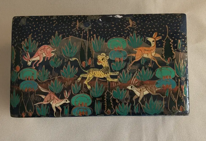 Caja decorativa con temática animales c/detalle - 2