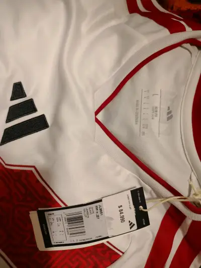 Camiseta selección peruana  blanca y roja - miniatura 1