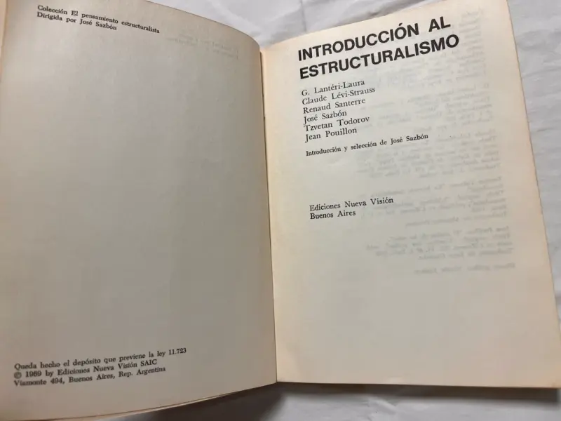 Libro 'Introducción al Estructuralismo' - 2