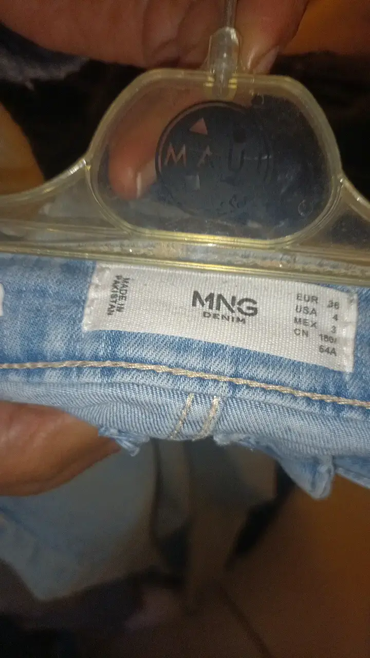 Jeans celestes desgastados para mujer - 3