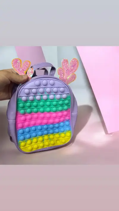Mochila infantil pop it multicolor - miniatura 1