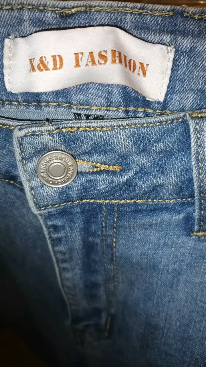 Jeans ajustados azul claro para mujer - 3