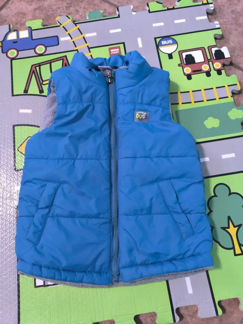 Chaqueta sin mangas azul para niño - 1