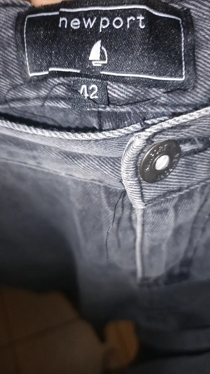 Jeans negros de mezclilla para hombre - 3