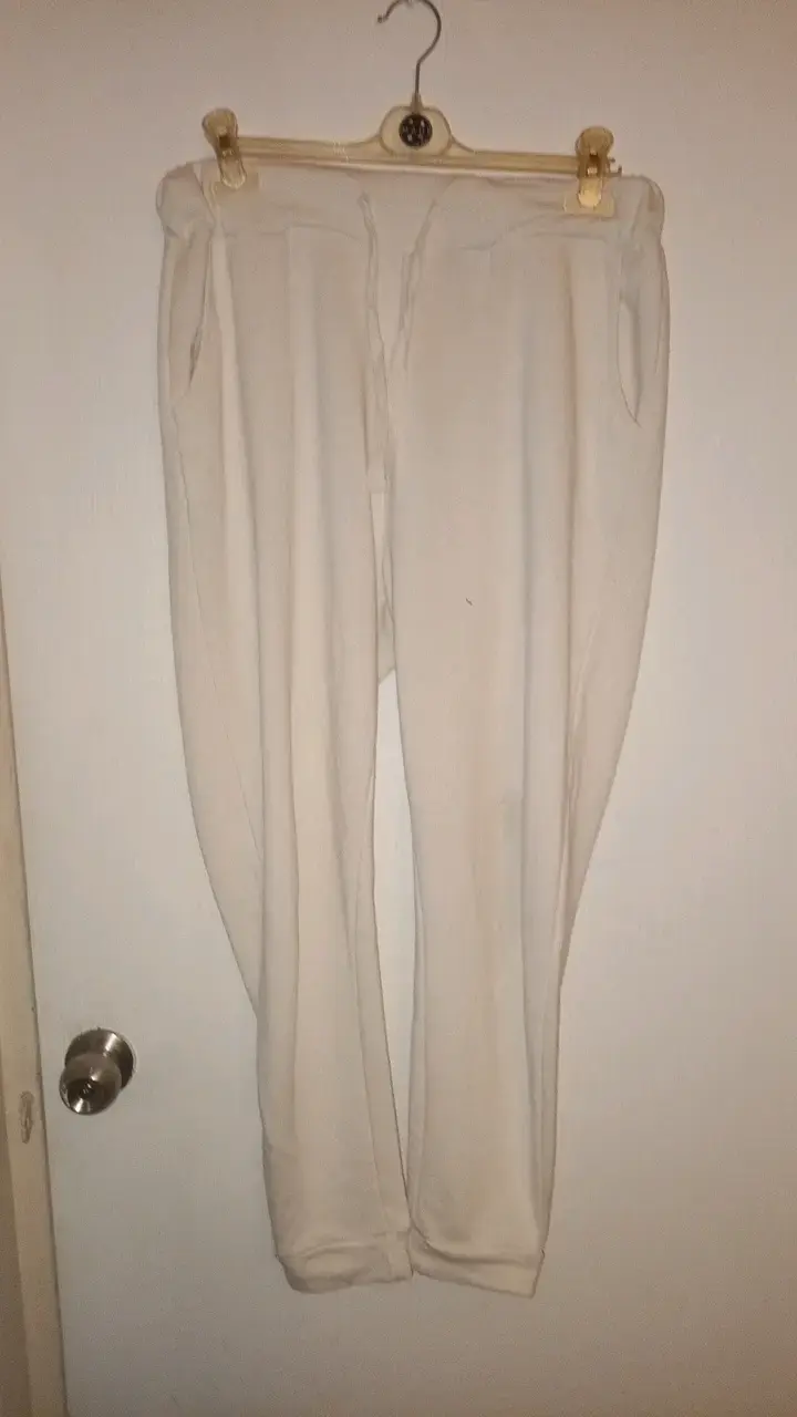 Pantalones de chándal beige unisex - 1
