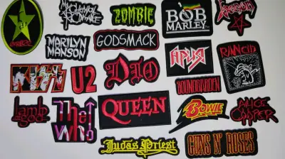 Parches bordados de bandas de rock - miniatura 1