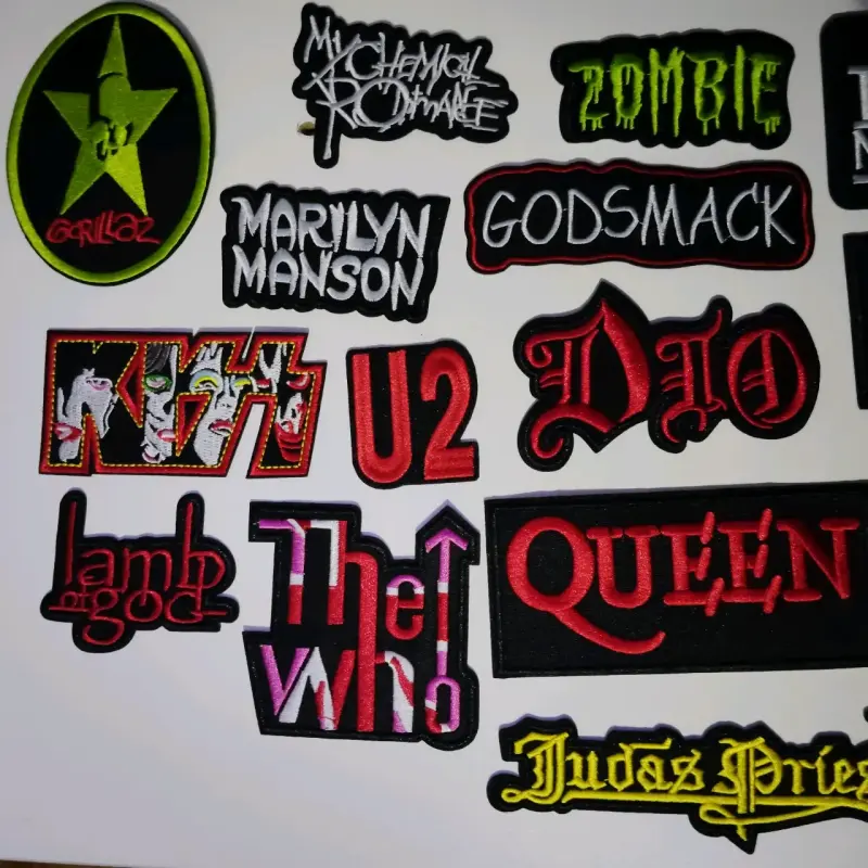 Parches bordados de bandas de rock - 2