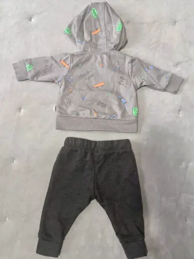 Conjunto de bebé; polerón y pantalón COLLOKY 0-3M - miniatura 2