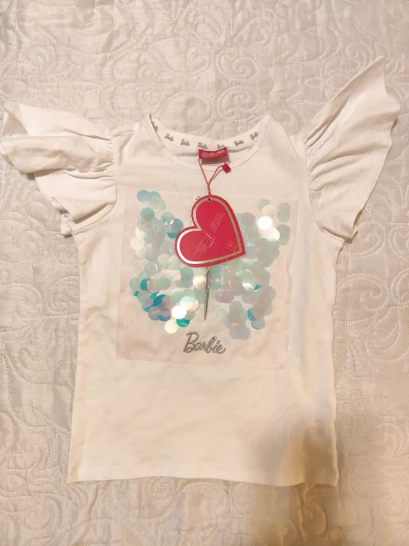 Polera infantil con lentejuelas y diseño colorido - 2