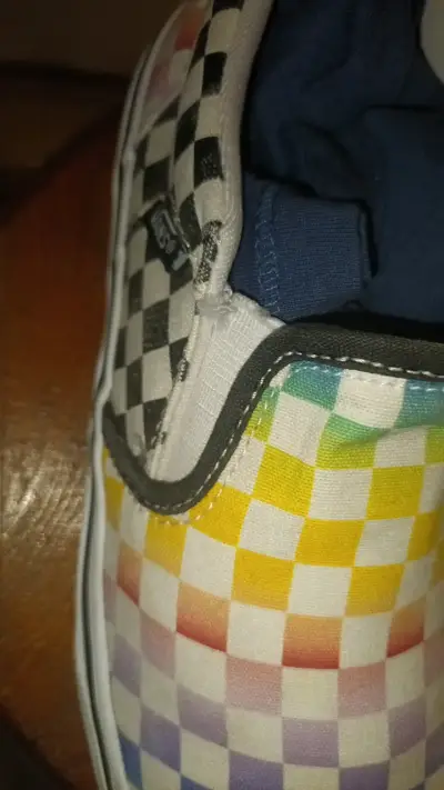 Zapatillas slip-on a cuadros multicolor - miniatura 3
