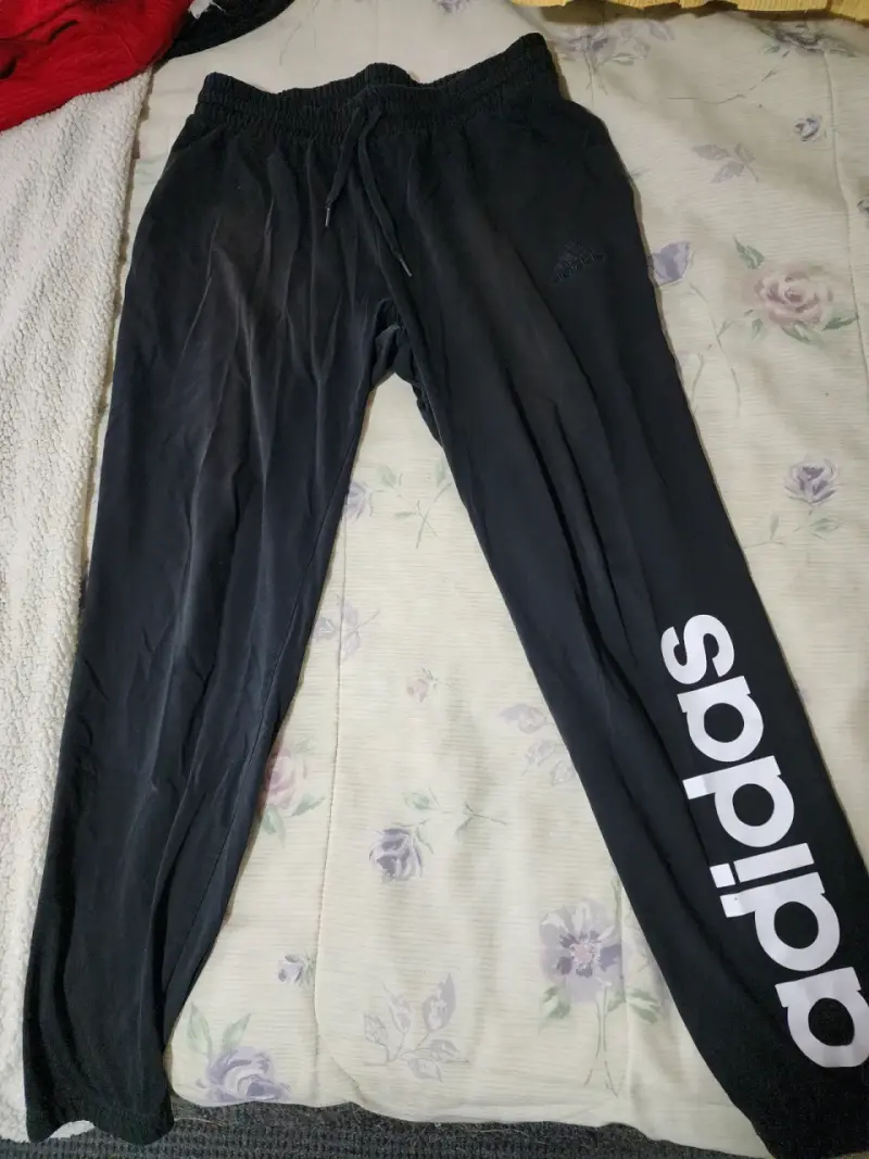 Pantalones deportivos Adidas negros unisex - 1
