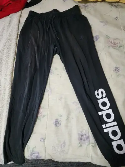 Pantalones deportivos Adidas negros unisex - miniatura 1