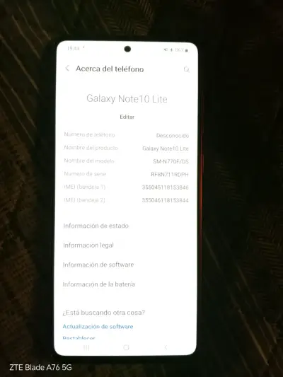 Samsung Galaxy note 10 Lite - miniatura 5
