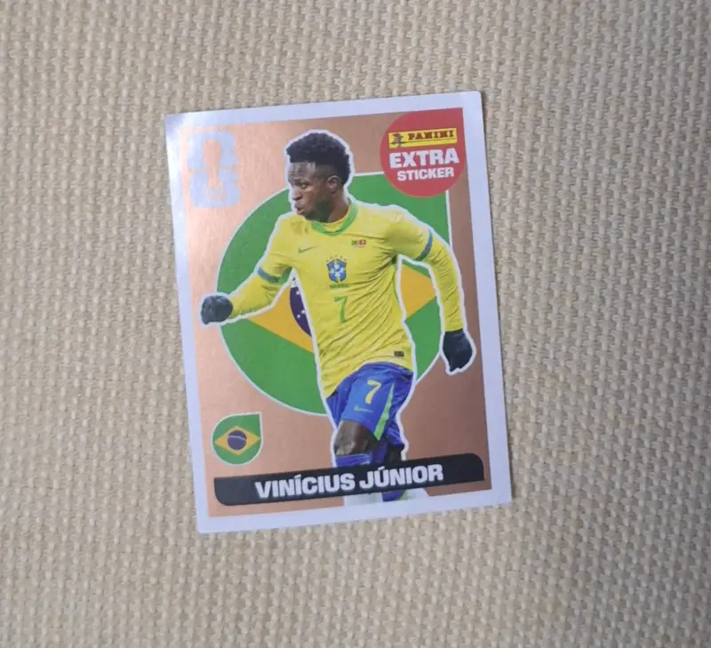Lámina Panini Vinícius Júnior Brasil