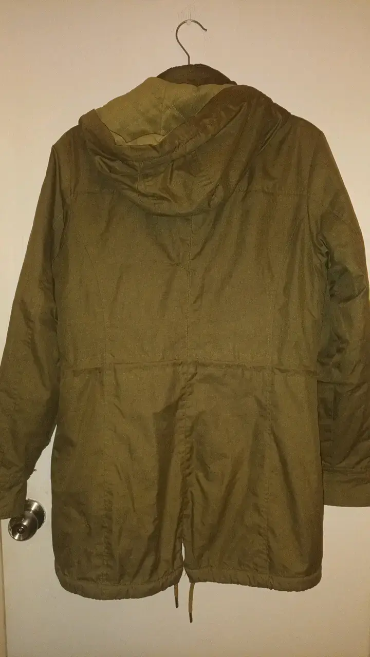 Parka verde con capucha para hombre - 2