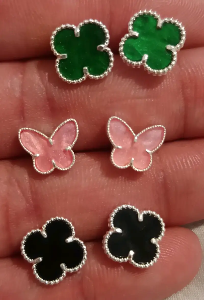 Aros de plata ley 925 - 1