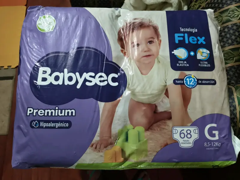 Pañales Babysec Premium G 68 unidades