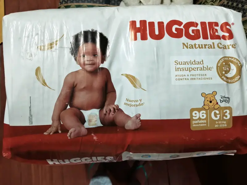 Pañales Huggies Natural Care G 96 unidades
