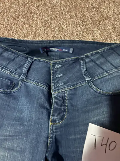 Jeans azul oscuro talla 40 para mujer - miniatura 2
