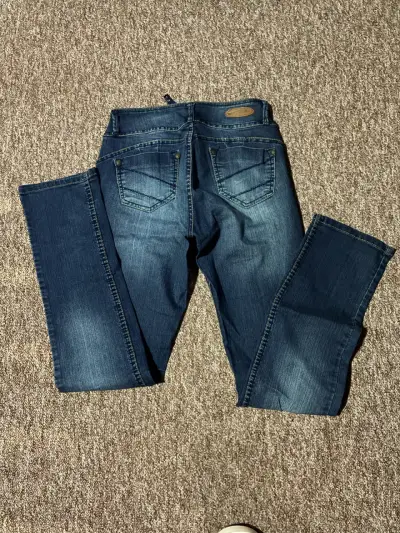 Jeans azul oscuro talla 40 para mujer - miniatura 3