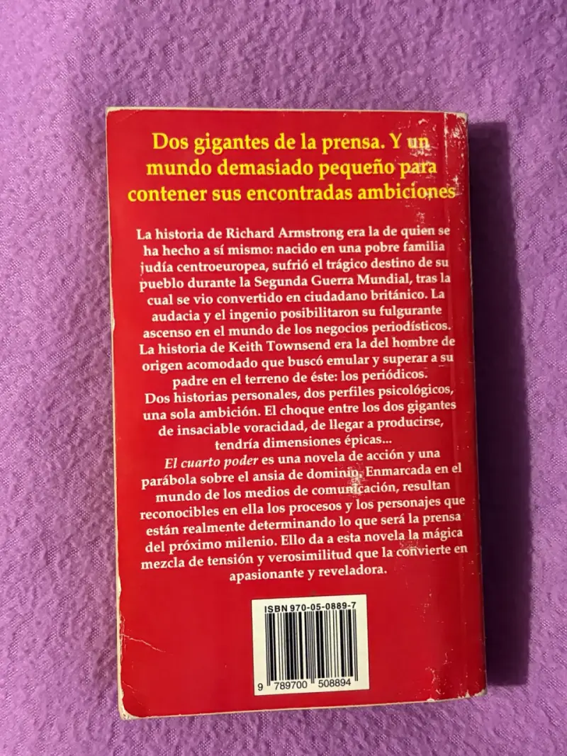 Libro 'El Cuarto Poder' de Jeffrey Archer - 2