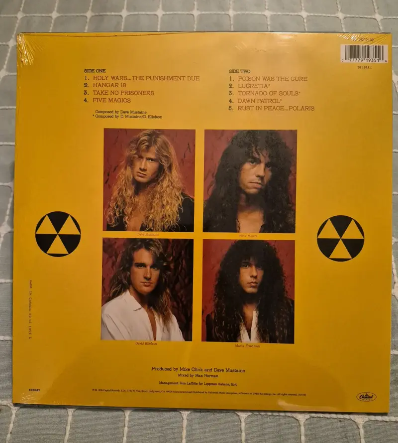 Vinilo Megadeth Rust in Peace nuevo - 2
