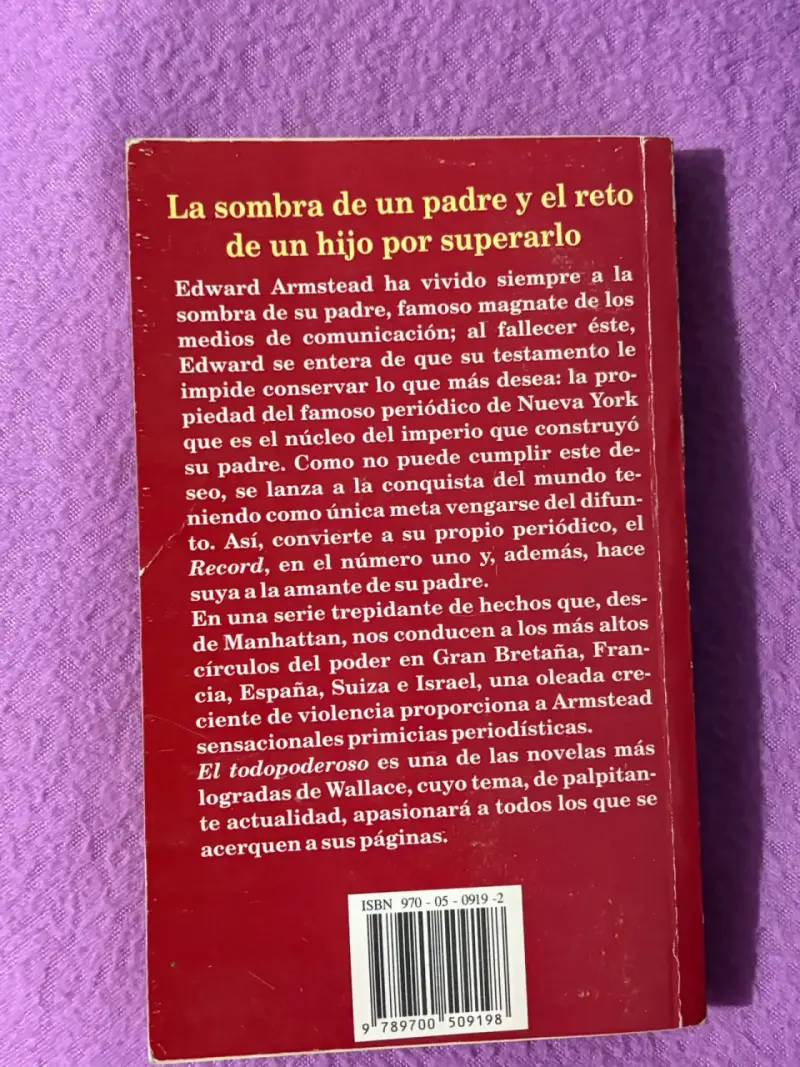 Libro 'El Todopoderoso' de Irving Wallace - 2