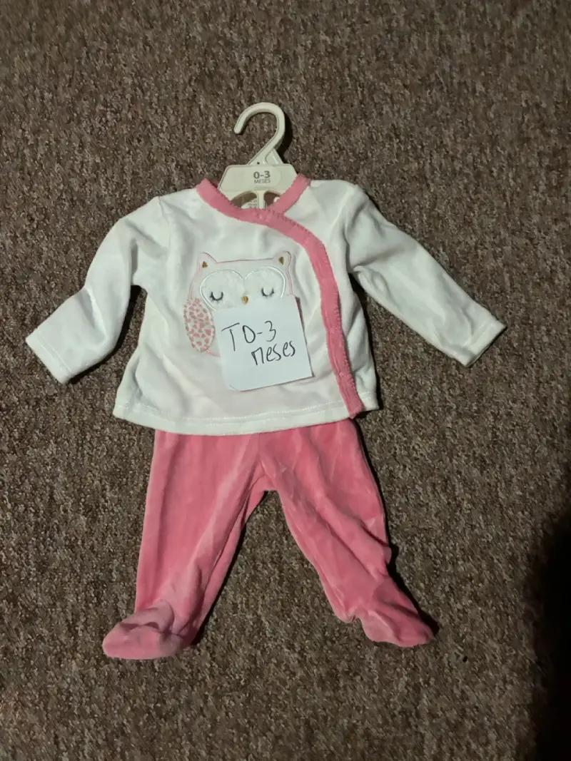 Conjunto de bebé 0-3 meses con diseño de búho - 1