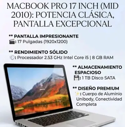 MacBook Pro 17 pulgadas (2010) pantalla y potencia - miniatura 1