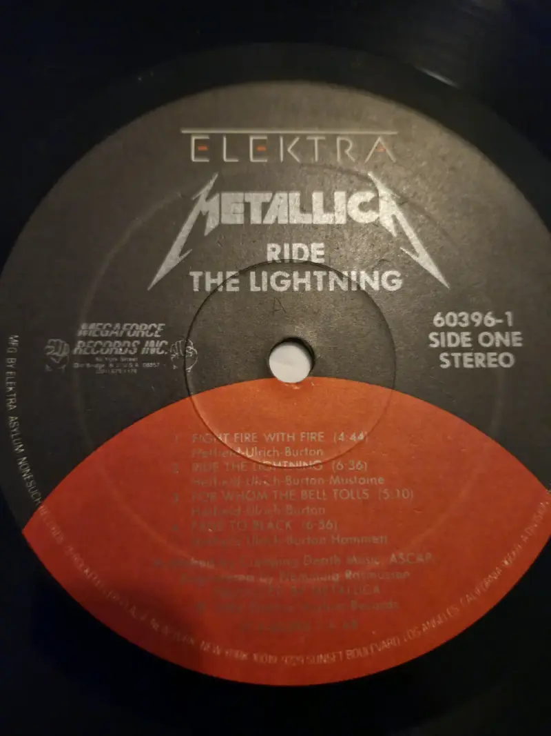 Vinilo Metallica Ride the Lightning - 5