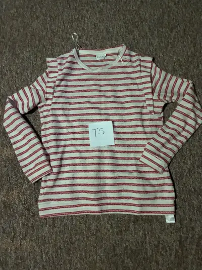 Polera de rayas rojas y blancas Elle - miniatura 1