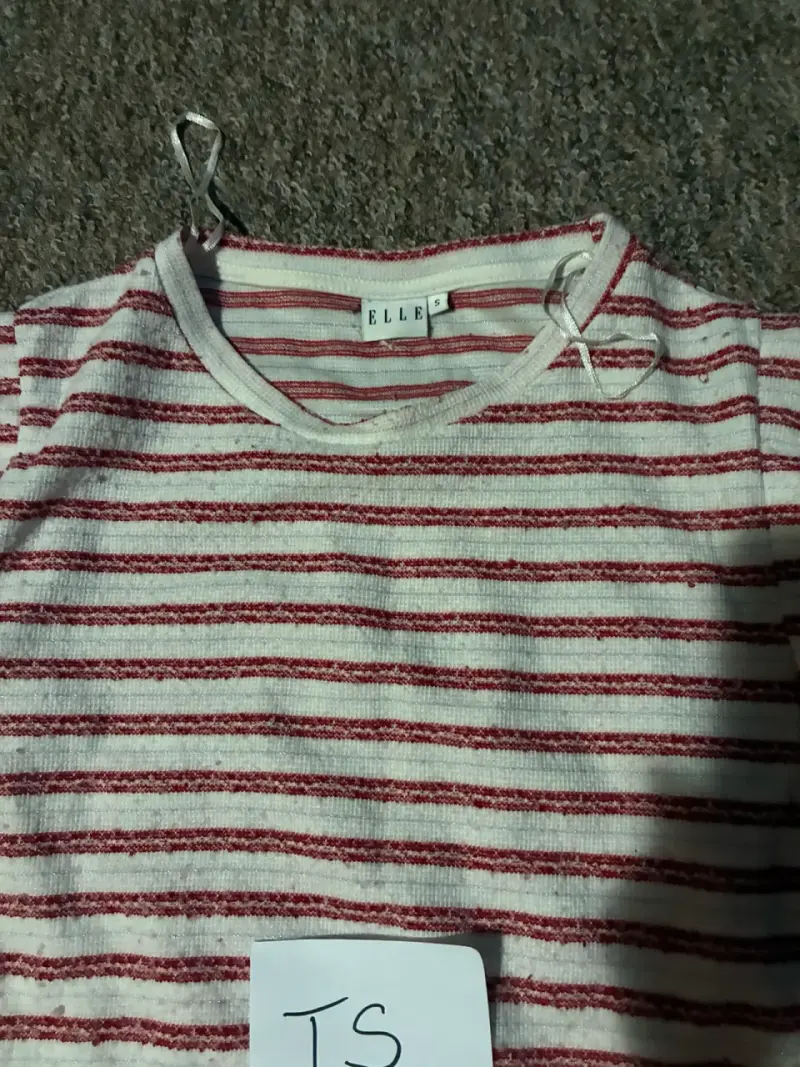 Polera de rayas rojas y blancas Elle - 2